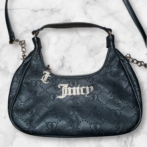 JUICY COUTURE SEMI CHARMED COHO BLACK CROSSBODY